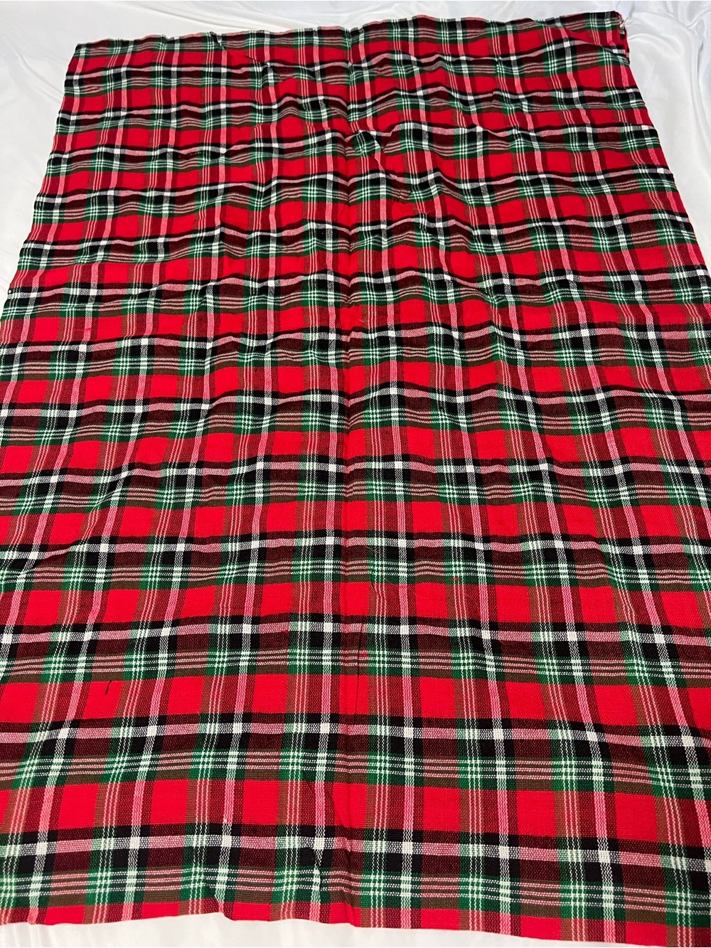 Red Plaid shawl scarf - Unbranded